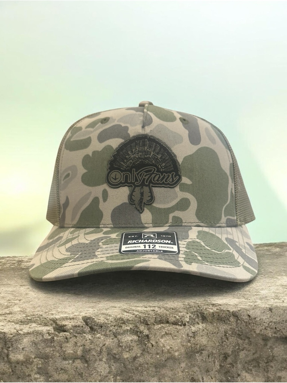 OnlyFans Olive Camo Trucker Hat - Unisex Adjustable